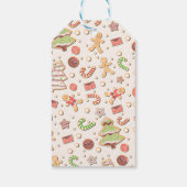 Cookie Christmas Pattern - Zoet en feestelijk Cadeaulabel (Achterkant)