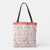 Cookie Christmas Pattern - Zoet en feestelijk Draagtas (Achterkant)