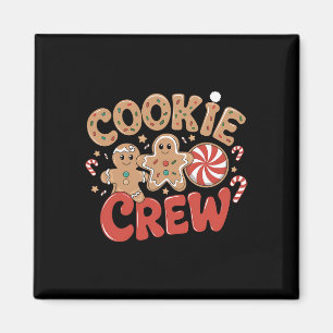 Cookie Crew Gingerbread Christmas Family Baking Te Magneet