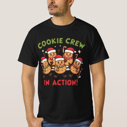 Cookie Crew in Action – Christmas Baking Fun Shirt (Voorkant)