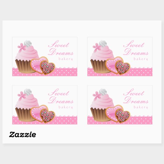 Cookie Cupcake Boulangerie Sticker Icing Points (Feuille)