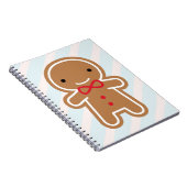 Cookie Cute Kawaii Gingerbrood Man Notitieboek (Rechterzijde)