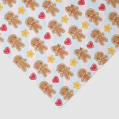 Cookie Cute Kawaii Gingerbrood Mannen Tissuepapier (Detail)