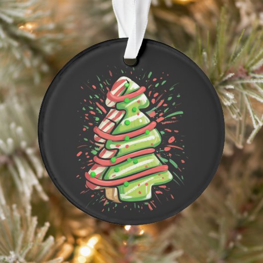 Cookie de Noël Brosse Splatter Preppy (Arbre)