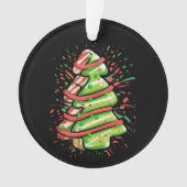 Cookie de Noël Brosse Splatter Preppy (devant)