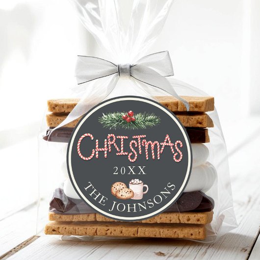 Cookie de Noël Coca chaud Faveur Sticker