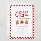 Cookie de Noël de vacances Décoration invitation d (Devant)