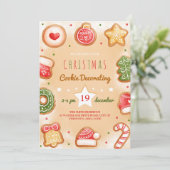 cookie de Noël décoration de fête invitation (Debout devant)