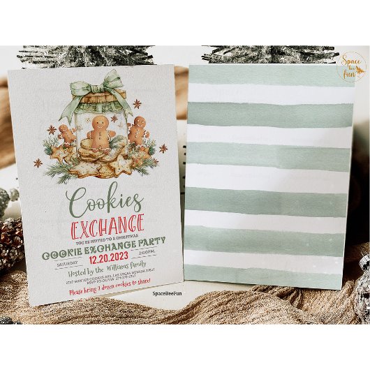 Cookie de Noël invitation