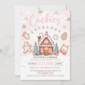 cookie de Noël invitation d'échange de biscuits de (Devant)