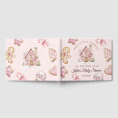 Cookie de Noël rose Baby shower Foil Livre d'or (Complet)