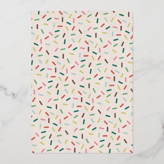 Cookie de Noël Vert Décoration Fête Invitation (Verso)