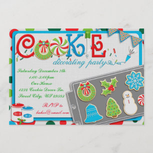 Cookie Decorating Party uitnodiging