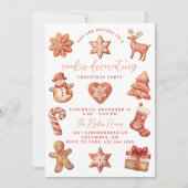 Cookie Décoration Fête de Noël Invitation (Devant)