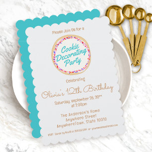 Cookie Decoreren Verjaardagsfeestje Kaart