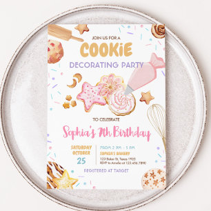 Cookie Decoreren Verjaardagsfeestje Kaart