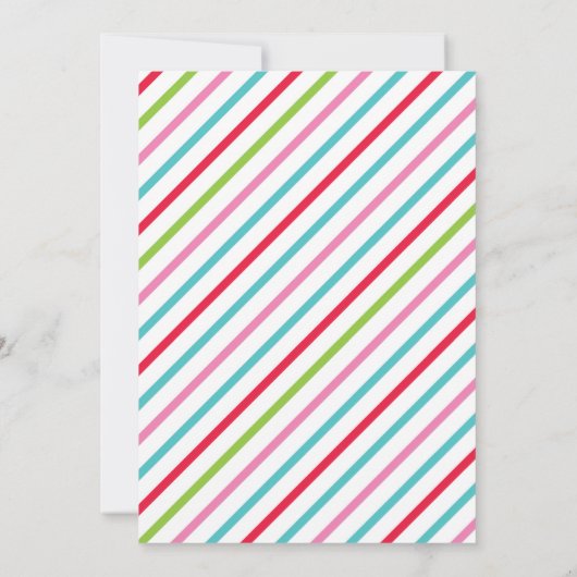 Cookie Decorting Party Invitation Holiday Party Kaart (Achterkant)