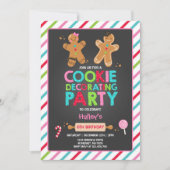 Cookie Decorting Party Invitation Holiday Party Kaart (Voorkant)
