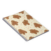 Cookie Dough Patroon Ivoor Kleuren Notitieboek (Rechterzijde)