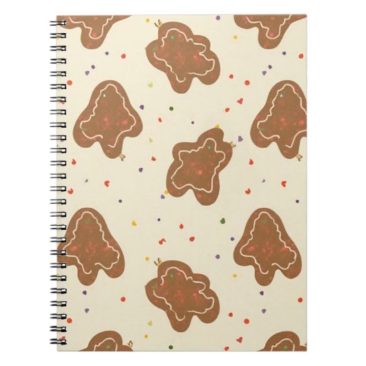 Cookie Dough Patroon Ivoor Kleuren Notitieboek (Voorkant)