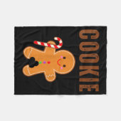 Cookie Eater Funny Christmas Couples Matching Fleece Deken (Voorkant (Horizontaal))