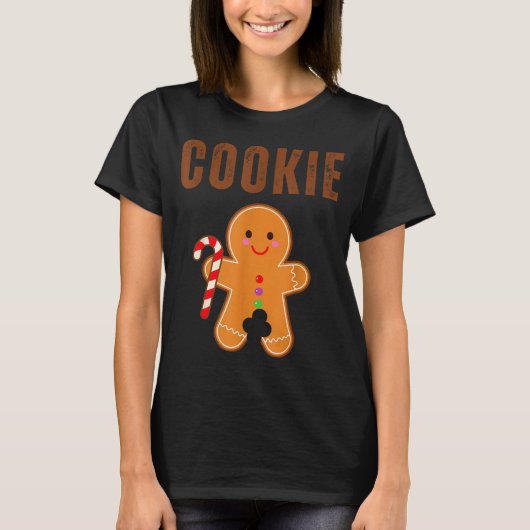 Cookie Eater Funny Christmas Couples Matching  T-shirt (Voorkant)