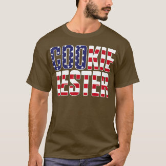 Cookie ester Chocolate Chip Baker Flag Kerstmis T-shirt