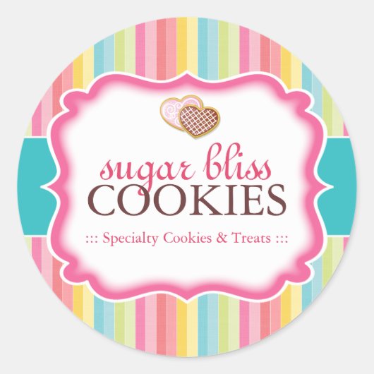 Cookie et dessert - Stickers Emballage (Devant)
