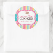Cookie et dessert - Stickers Emballage (Sac)