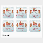 Cookie Exchange Bake Label Sjabloon Round Stickers (Vel)