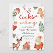 Cookie Exchange Baking Party Kerstvakantie Kaart (Voorkant)
