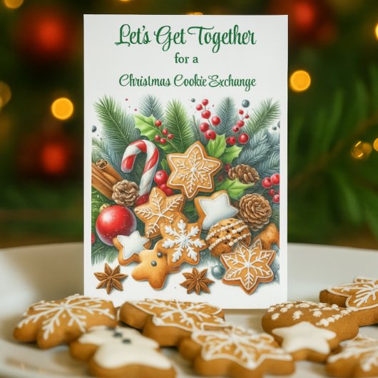 Cookie Exchange Christmas Invitation