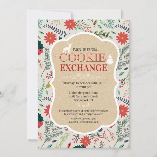 Cookie Exchange Fête Invitation (Devant)
