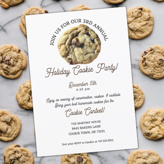 Cookie Exchange Fête Invitation
