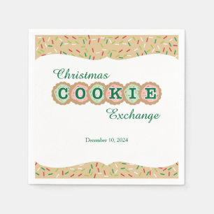 Cookie Exchange Frosted Holiday Cookies Servetten