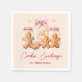 Cookie Exchange Gingerbread Man Blush Servet (Voorkant)