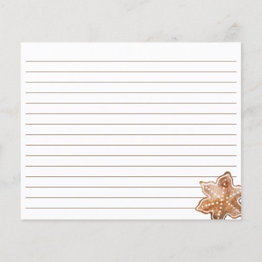 Cookie Exchange Rustic Recipe Card (Achterkant)