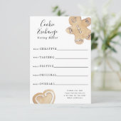 Cookie Exchange Stembiljet Kaart (Staand voorkant)