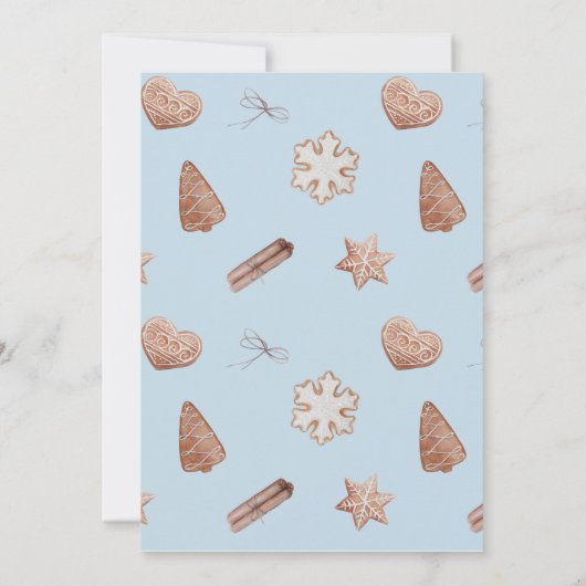 Cookie Exchange-tabelteken. Bedankkaart (Achterkant)