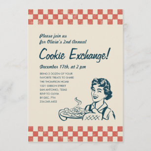 Cookie Exchange-uitnodigingen Kaart