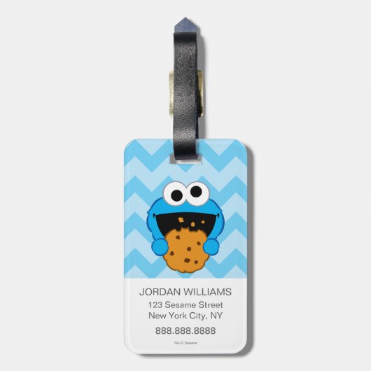 Cookie Face Bagagelabel (Achterkant verticaal)