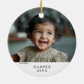 Cookie Face Kunst Keramisch Ornament (Achterkant)