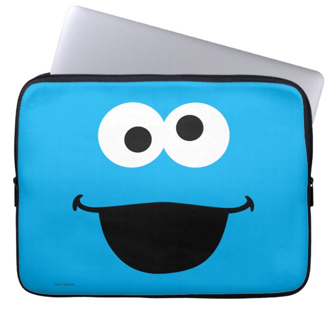 Cookie Face Kunst Laptop Sleeve (Voorkant)