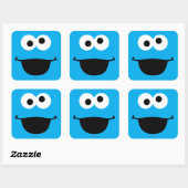 Cookie Face Kunst Vierkante Sticker (Vel)