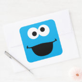 Cookie Face Kunst Vierkante Sticker (Envelop)