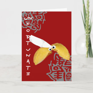 cookie fortune 'malheureux' carte parodique humori