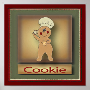 Cookie GingerBrooMan Oorspronkelijk Poster