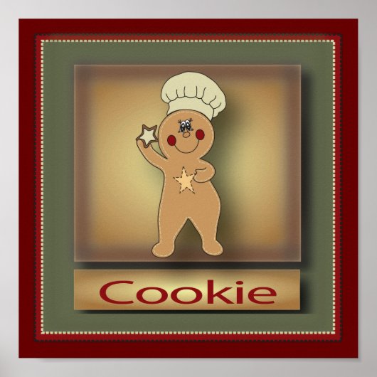 Cookie GingerBrooMan | Oorspronkelijk Poster (Voorkant)