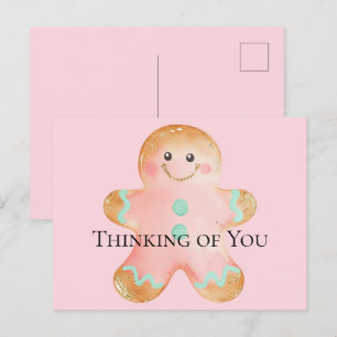 Cookie Gold Blush Pink Mint Denken aan jou Briefkaart
