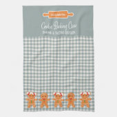 Cookie Green Gingerbrood Monogram Baking Theedoek (Verticaal)